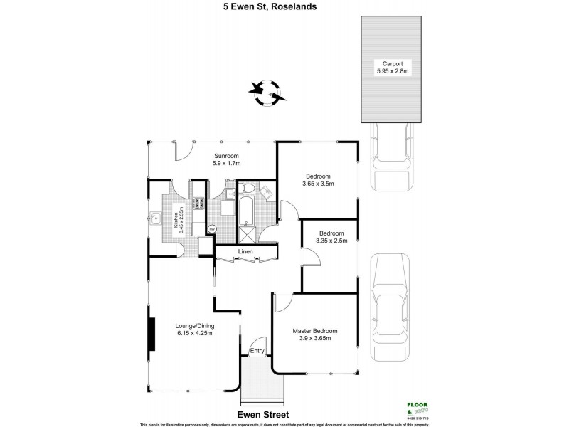 5 EWEN Street, Roselands NSW 2196 Floorplan