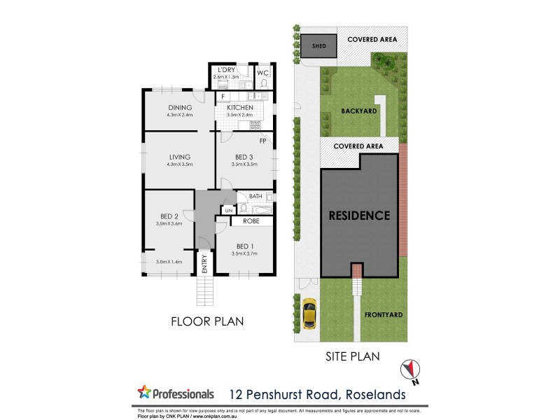 12 PENSHURST Road, Roselands NSW 2196 Floorplan