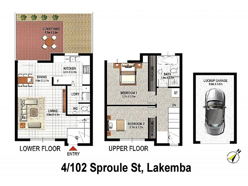 4/102  SPROULE Street, Lakemba NSW 2195 Floorplan