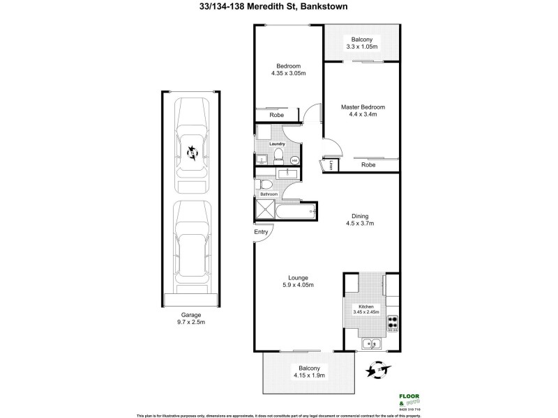 33/134 meredith Street, Bankstown NSW 2200 Floorplan