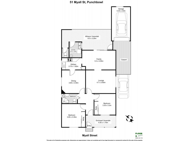 51 MYALL Street, Punchbowl NSW 2196 Floorplan