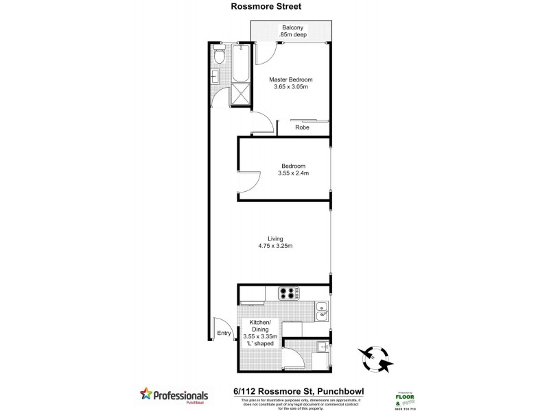 6/112 ROSSMORE Avenue, Punchbowl NSW 2196 Floorplan