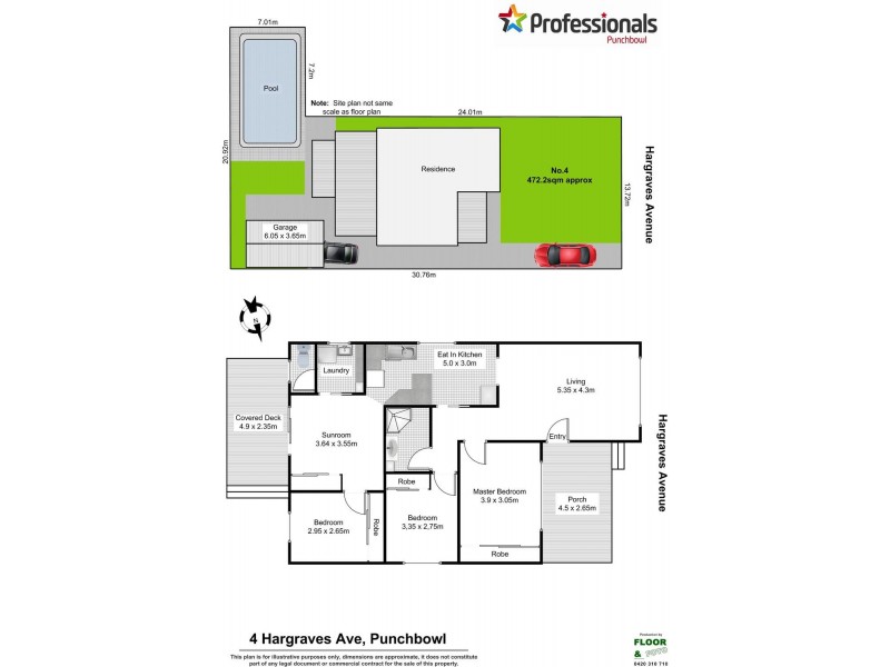 4 HARGRAVES Avenue, Punchbowl NSW 2196 Floorplan