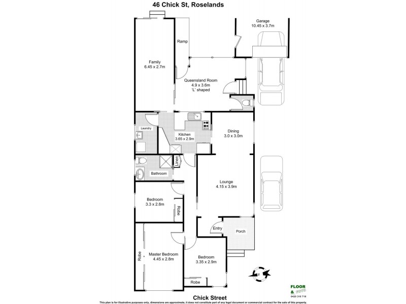 46 Chick Street, Roselands NSW 2196 Floorplan
