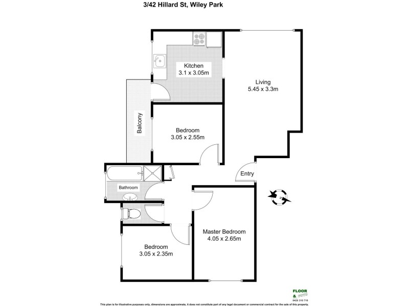 3/42 Hillard Street, Wiley Park NSW 2195 Floorplan