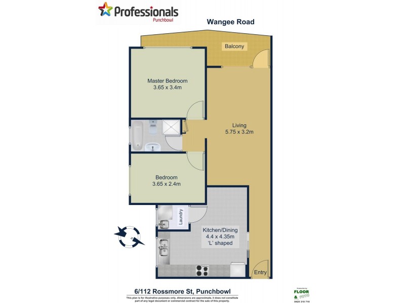 3/23 wangee Road, Lakemba NSW 2195 Floorplan