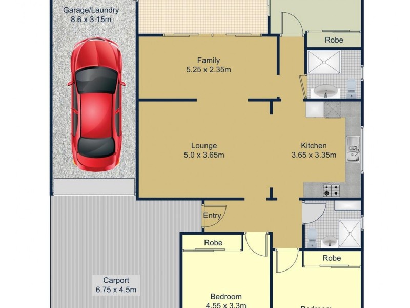 8 BONDS Road, Roselands NSW 2196 Floorplan