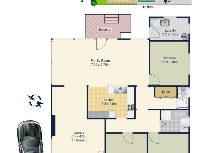 70 RAWSON Street, Wiley Park NSW 2195 Floorplan