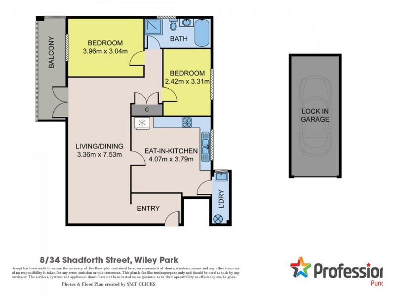 8/34 SHADFORTH Street, Wiley Park NSW 2195 Floorplan