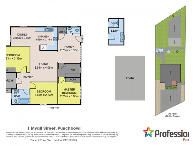 1 MYALL Street, Punchbowl NSW 2196 Floorplan