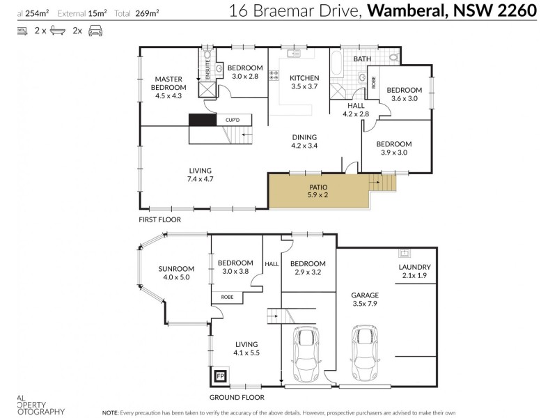 16 Braemar Drive, Wamberal NSW 2260 Floorplan