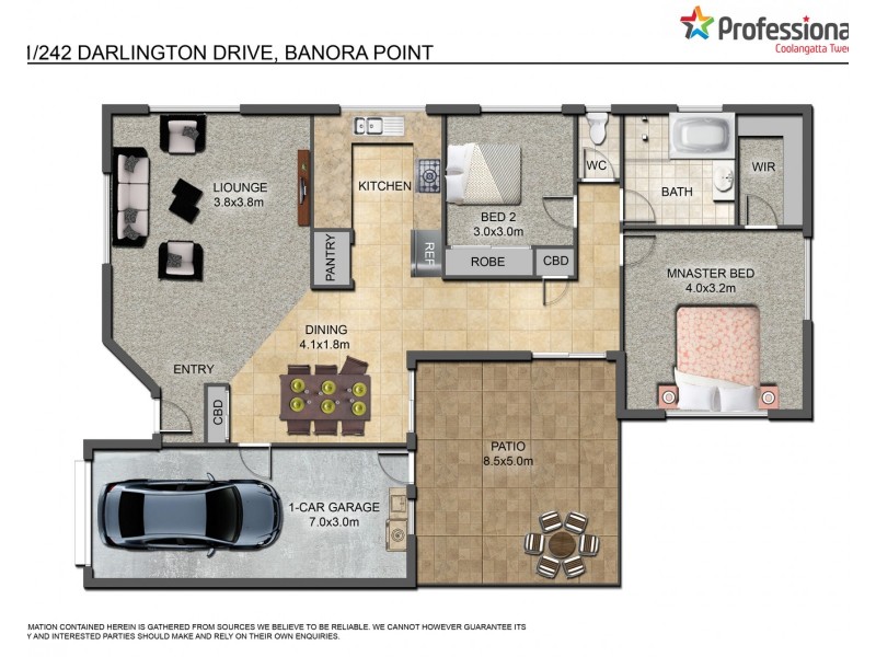 1/242 Darlington Drive, Banora Point NSW 2486 Floorplan