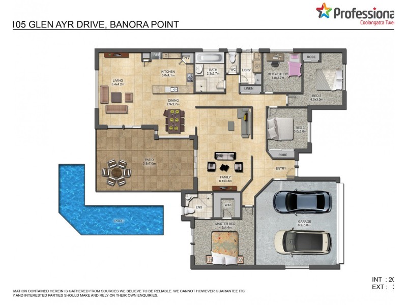 105 Glen Ayr Drive, Banora Point NSW 2486 Floorplan