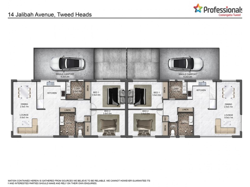 14 Jalibah Avenue, Tweed Heads NSW 2485 Floorplan