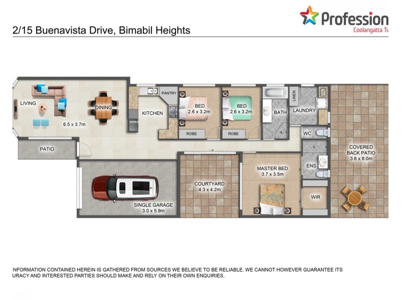 2/15 Buenavista Drive, Bilambil Heights NSW 2486 Floorplan