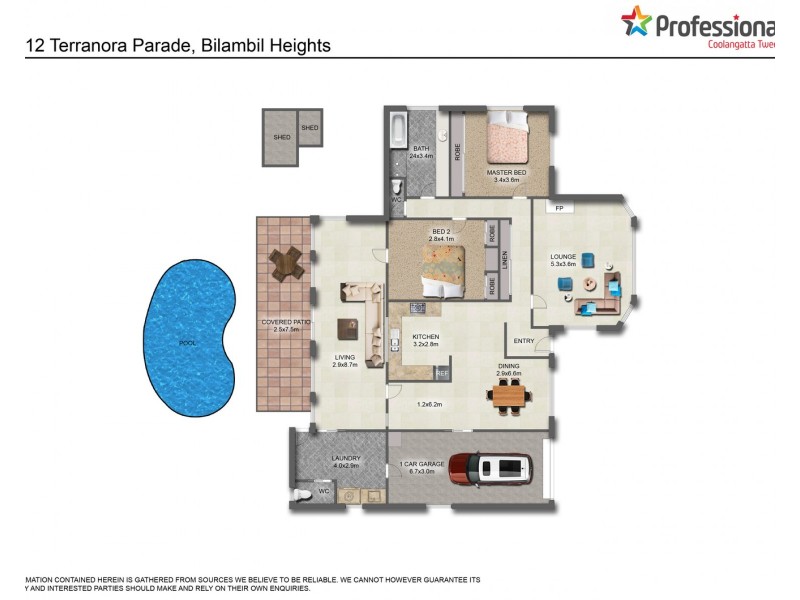 12 Terranora Parade, Bilambil Heights NSW 2486 Floorplan