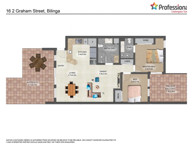 16/2 Graham Street, Bilinga QLD 4225 Floorplan