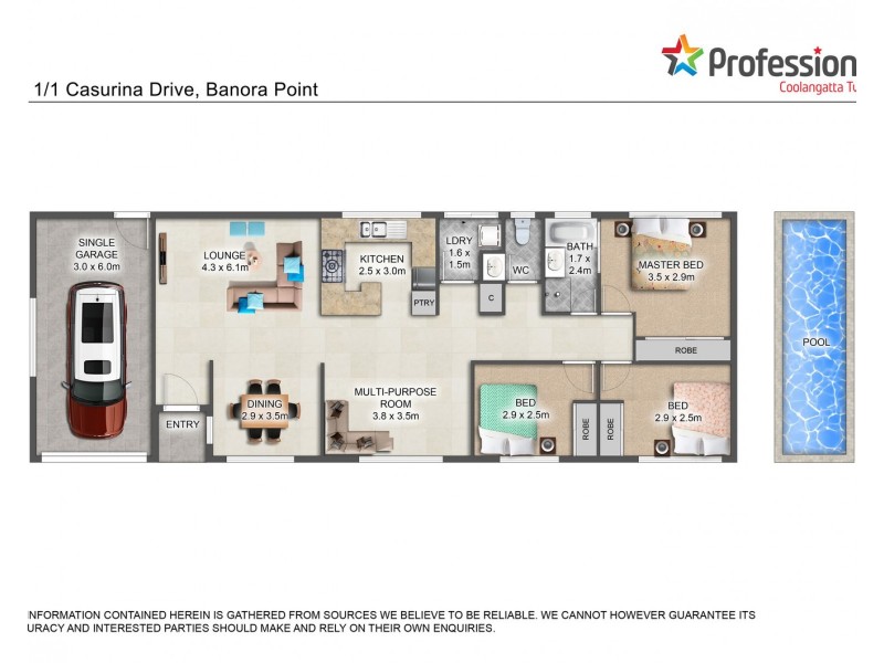 45 Honeymyrtle Drive, Banora Point NSW 2486 Floorplan