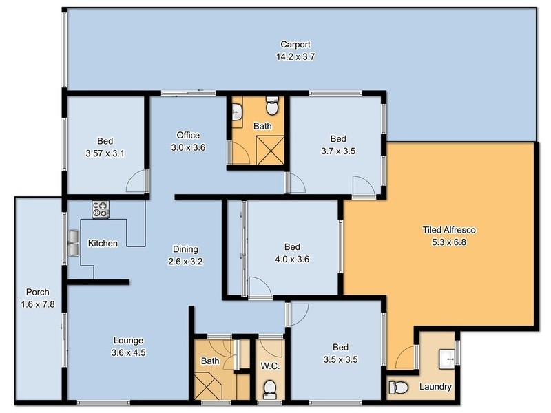 9 Faulkner Street, Tweed Heads South NSW 2486 Floorplan