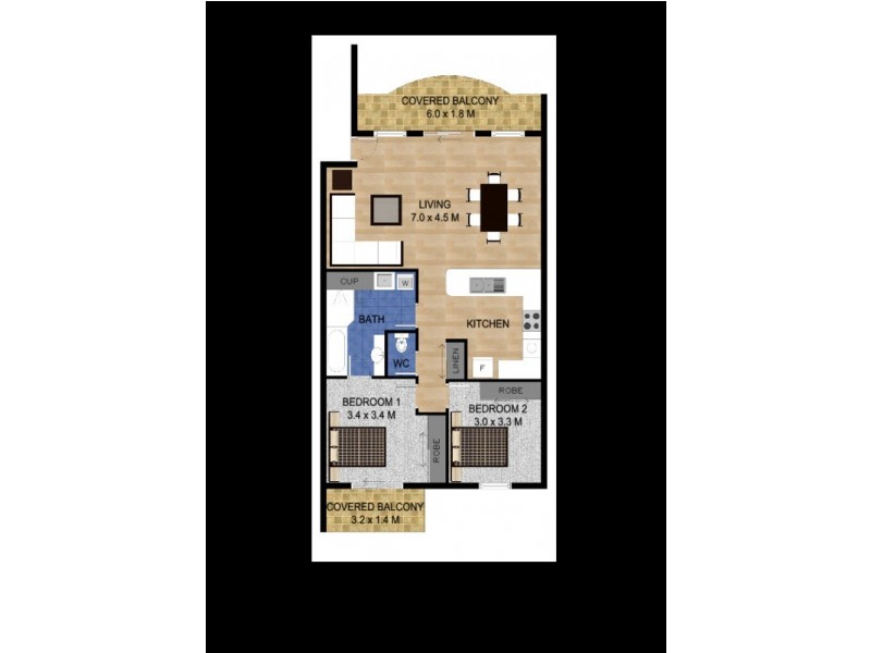 21/9 Ocean Street, Coolangatta QLD 4225 Floorplan