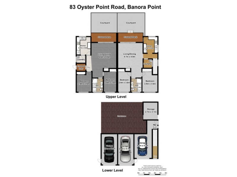 1 & 2/83 Oyster Point Road, Banora Point NSW 2486 Floorplan