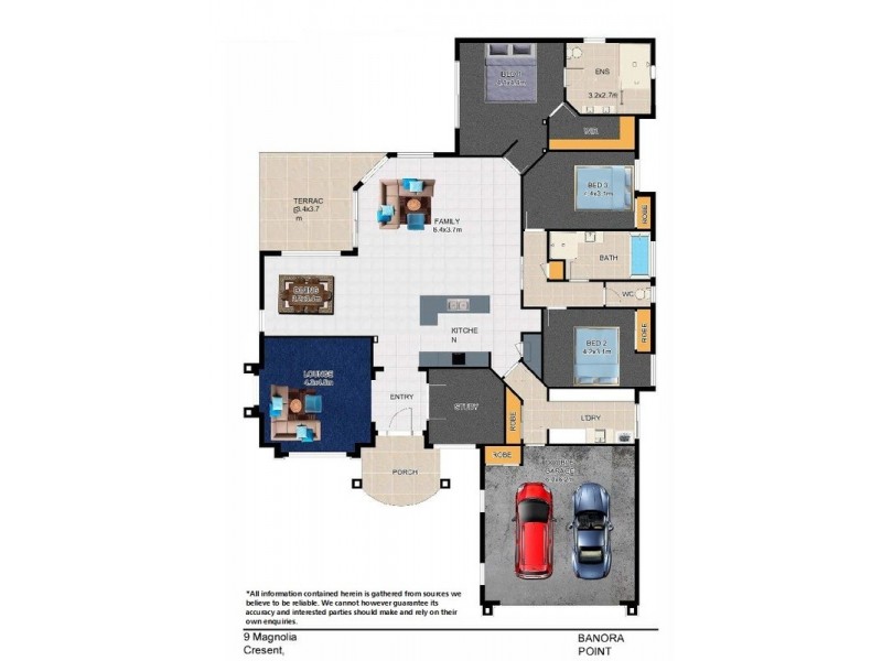 9 Magnolia Crescent, Banora Point NSW 2486 Floorplan