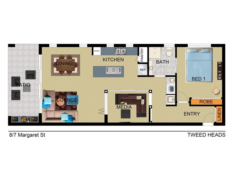 8/7 Margaret Street, Tweed Heads NSW 2485 Floorplan