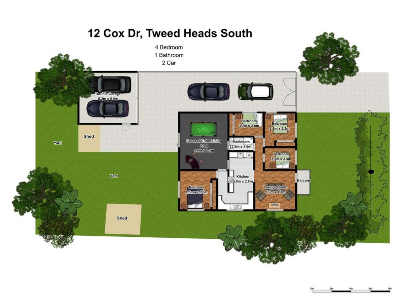 12 Cox Drive, Tweed Heads South NSW 2486 Floorplan