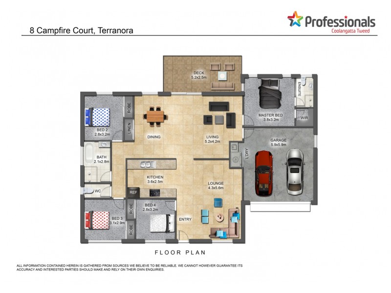 8 Campfire Court, Terranora NSW 2486 Floorplan