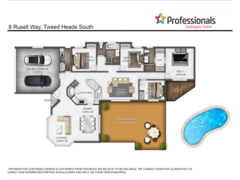 8 Russell Way, Tweed Heads South NSW 2486 Floorplan