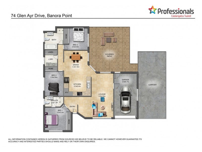 74 Glen Ayr Drive, Banora Point NSW 2486 Floorplan