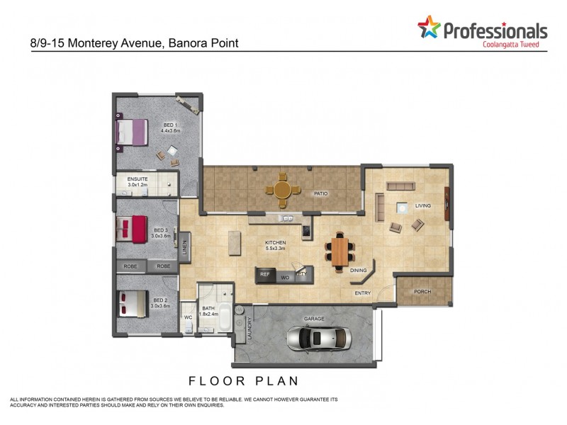 8/9 Monterey Avenue, Banora Point NSW 2486 Floorplan
