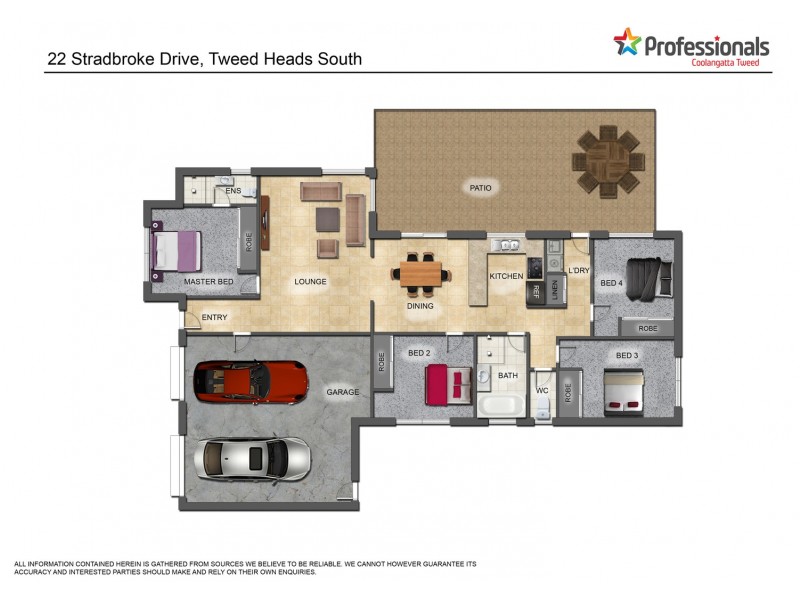 22 Stradbroke Drive, Tweed Heads South NSW 2486 Floorplan