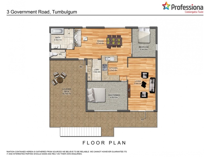 3 Government Road, Tumbulgum NSW 2490 Floorplan