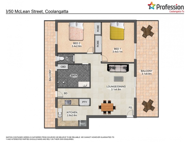 3/50 Mclean Street, Coolangatta QLD 4225 Floorplan
