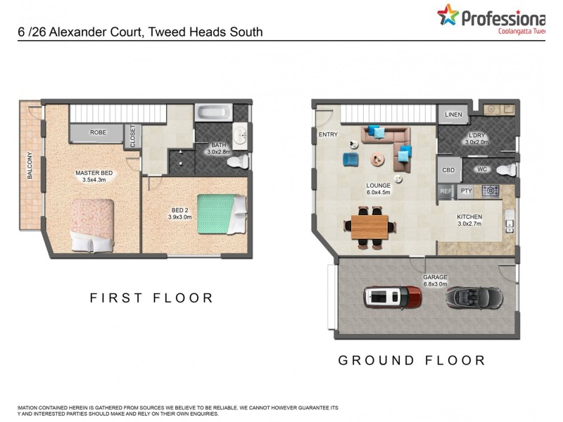 6/26 Alexander Court, Tweed Heads South NSW 2486 Floorplan