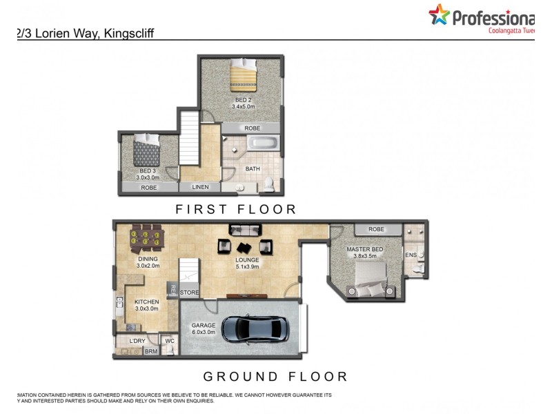 2/3 Lorien Way, Kingscliff NSW 2487 Floorplan