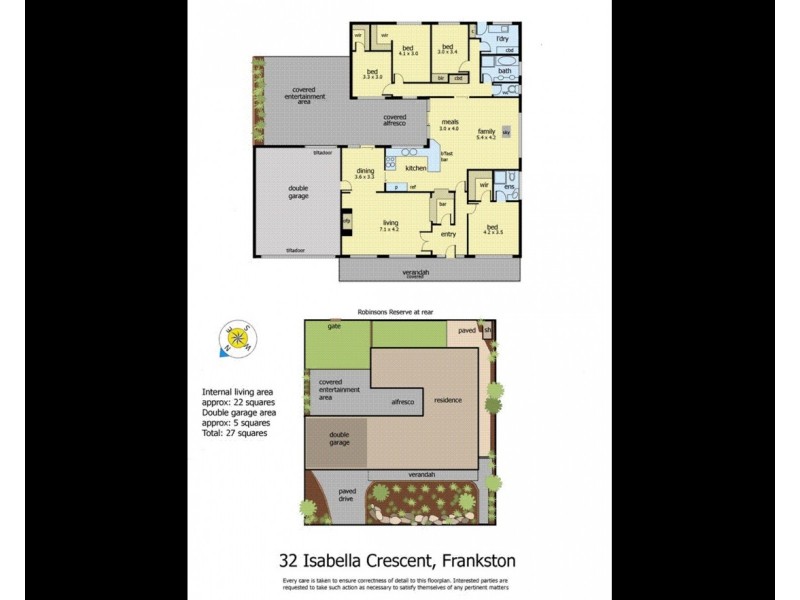 32 Isabella Crescent, Frankston VIC 3199 Floorplan