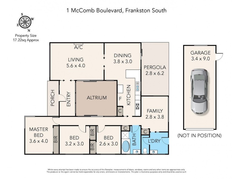 1 McComb Boulevard, Frankston South VIC 3199 Floorplan