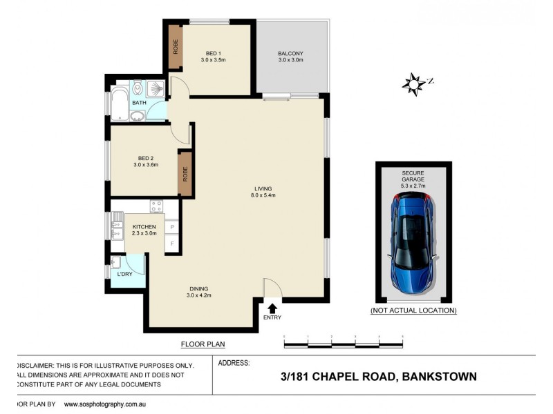 3/181 Chapel Road, Bankstown NSW 2200 Floorplan