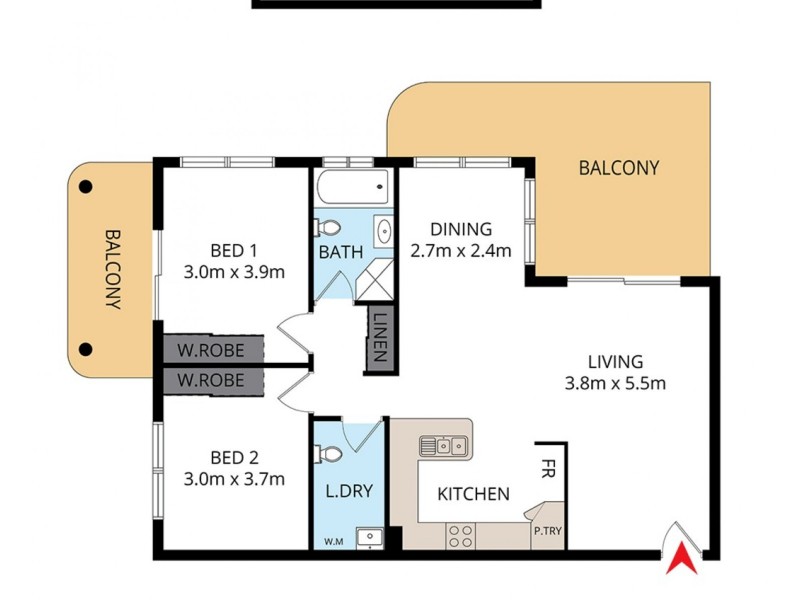 6/13-15 Gordon Street, Bankstown NSW 2200 Floorplan