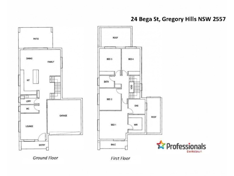 24 Bega Street, Gregory Hills NSW 2557 Floorplan