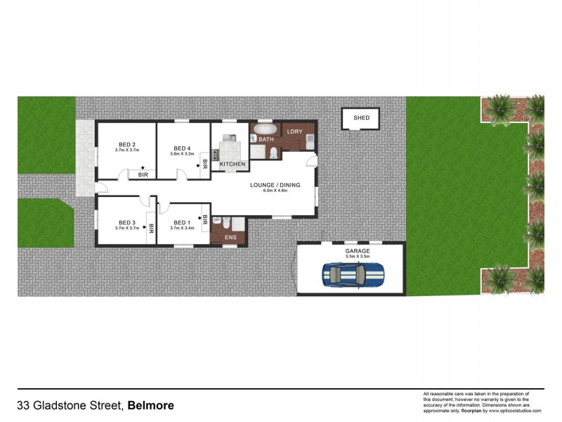33 Gladstone Street, Belmore NSW 2192 Floorplan