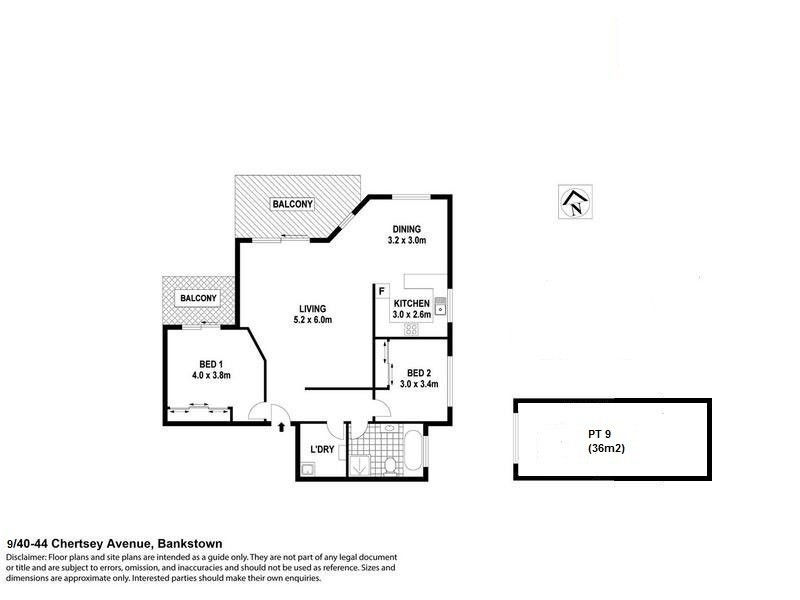 9/40 Chertsey Avenue, Bankstown NSW 2200 Floorplan