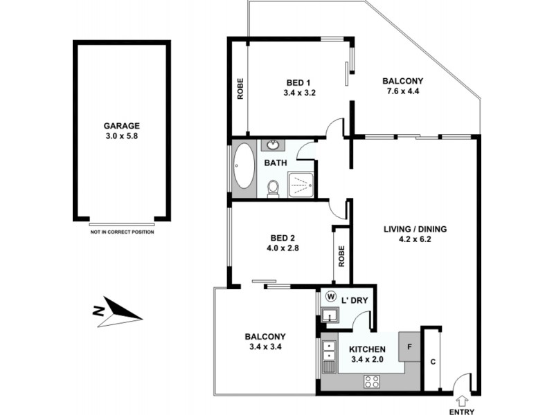 4/1-5 Dudley Avenue, Bankstown NSW 2200 Floorplan
