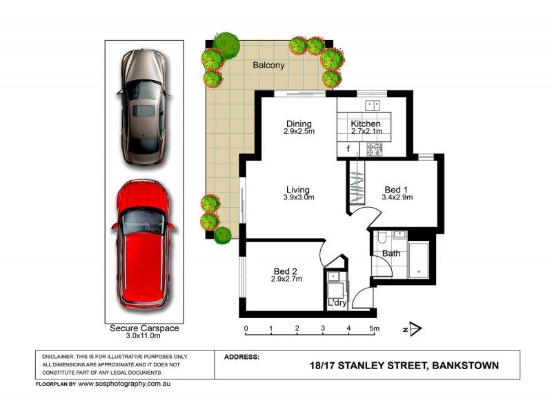 18/17-21 Stanley Street, Bankstown NSW 2200 Floorplan