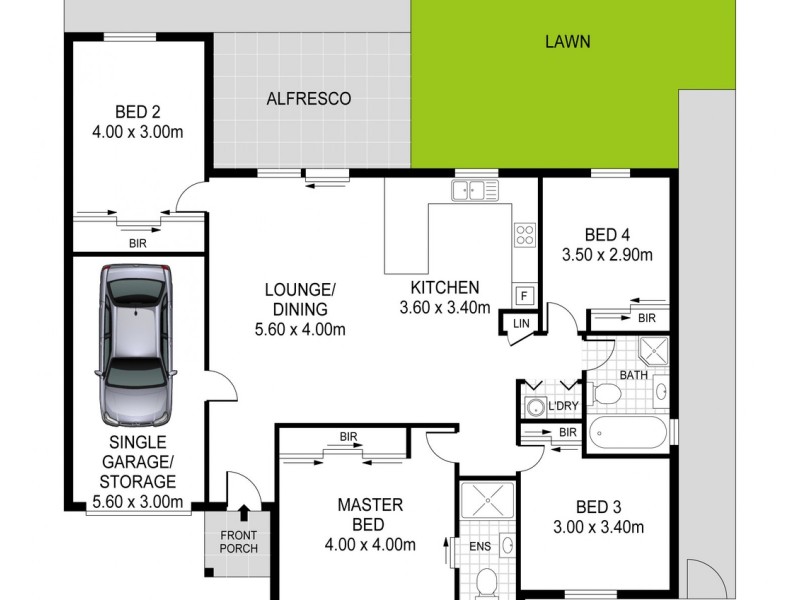 3/107 Cragg Street, Condell Park NSW 2200 Floorplan