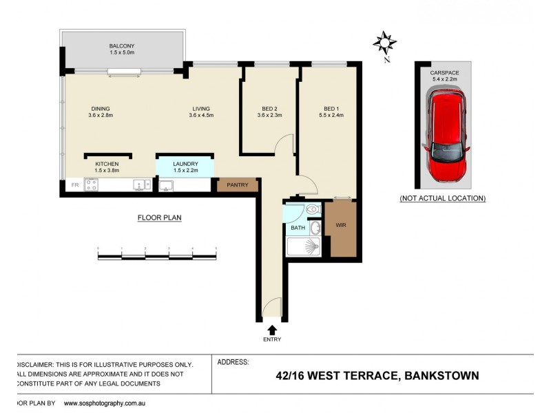 42/16 West Terrace, Bankstown NSW 2200 Floorplan