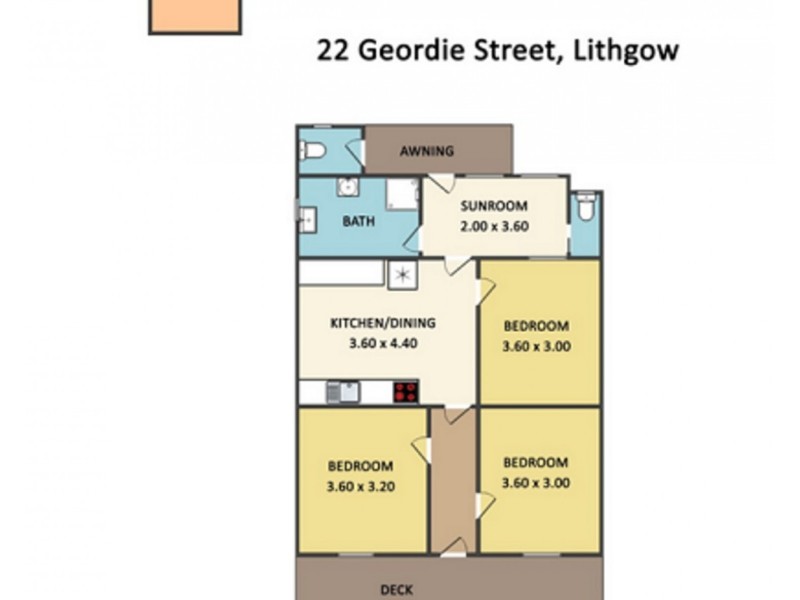 22 Geordie Street, Lithgow NSW 2790 Floorplan