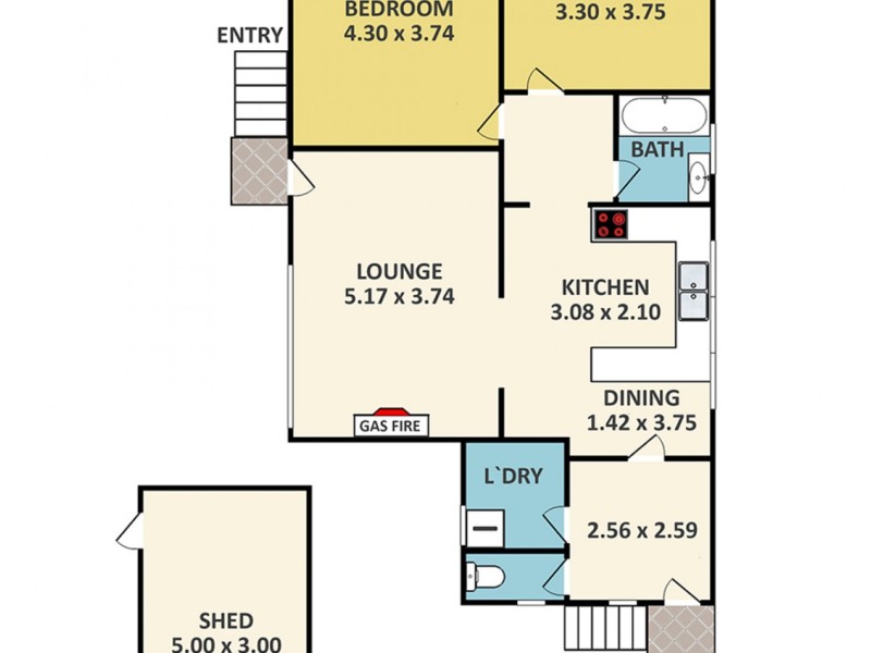 43 Oxley Street, Wallerawang NSW 2845 Floorplan